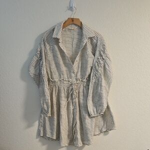 Anthropologie Striped Cotton Dress